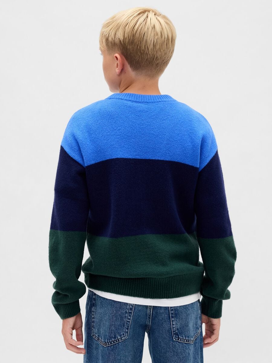 Maglione CashSoft a righe in misto cotone_1