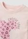 Pink and grey pure cotton jogging set with heart print for girls_2