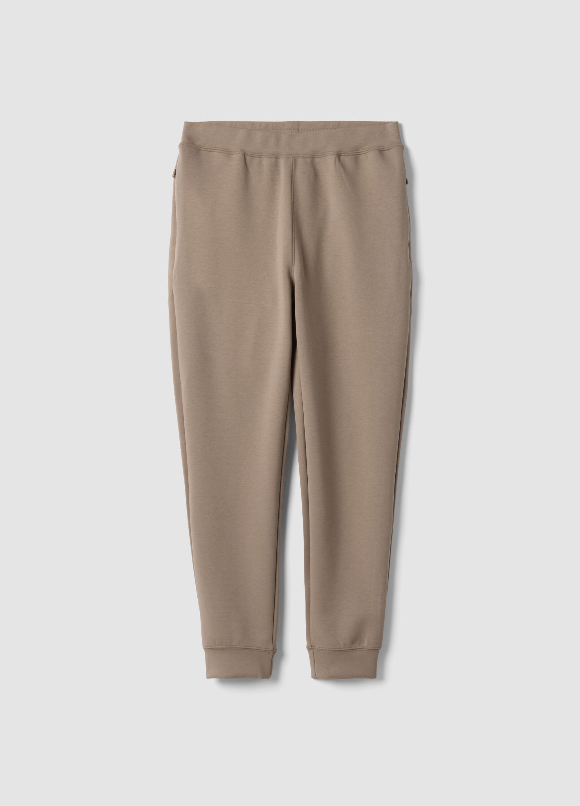 Grey regular-fit joggers in stretch Easy Dry fabric