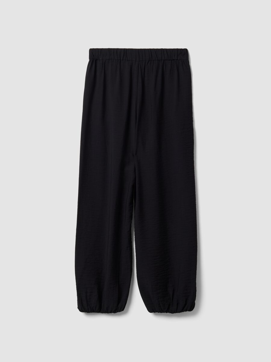Black relaxed-fit viscose-blend trousers_6