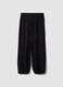 Black relaxed-fit viscose-blend trousers_6