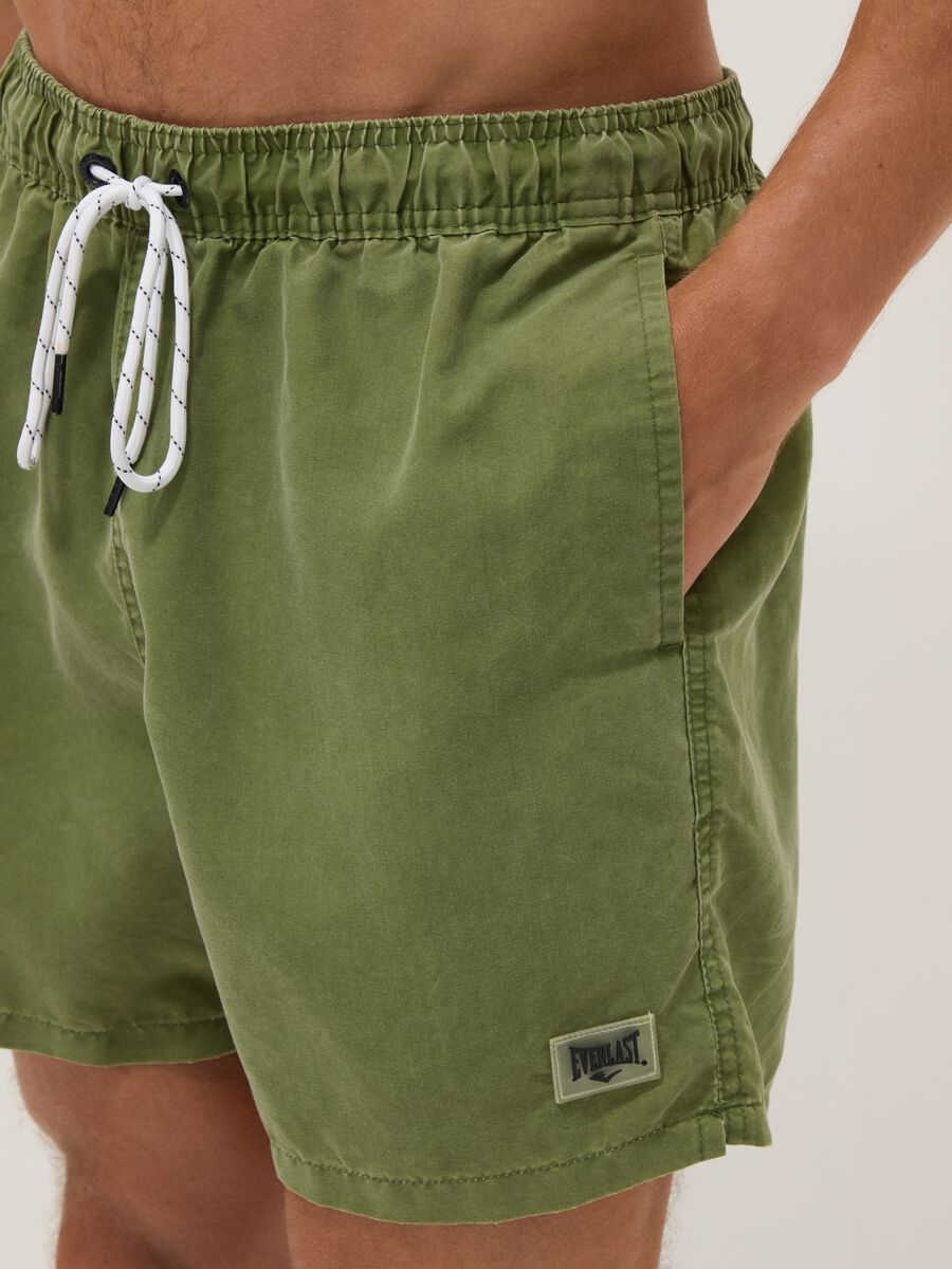 Sea-green boxer swim shorts with drawstring_3