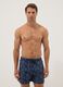 Blue swim shorts with starfish print_0