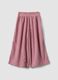 Pink wide-leg ribbed trousers with elasticated waistband_2