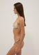 Beige glitter-textured stretch triangle bikini top_3
