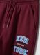 Purple cotton and viscose blend jogger trousers_3