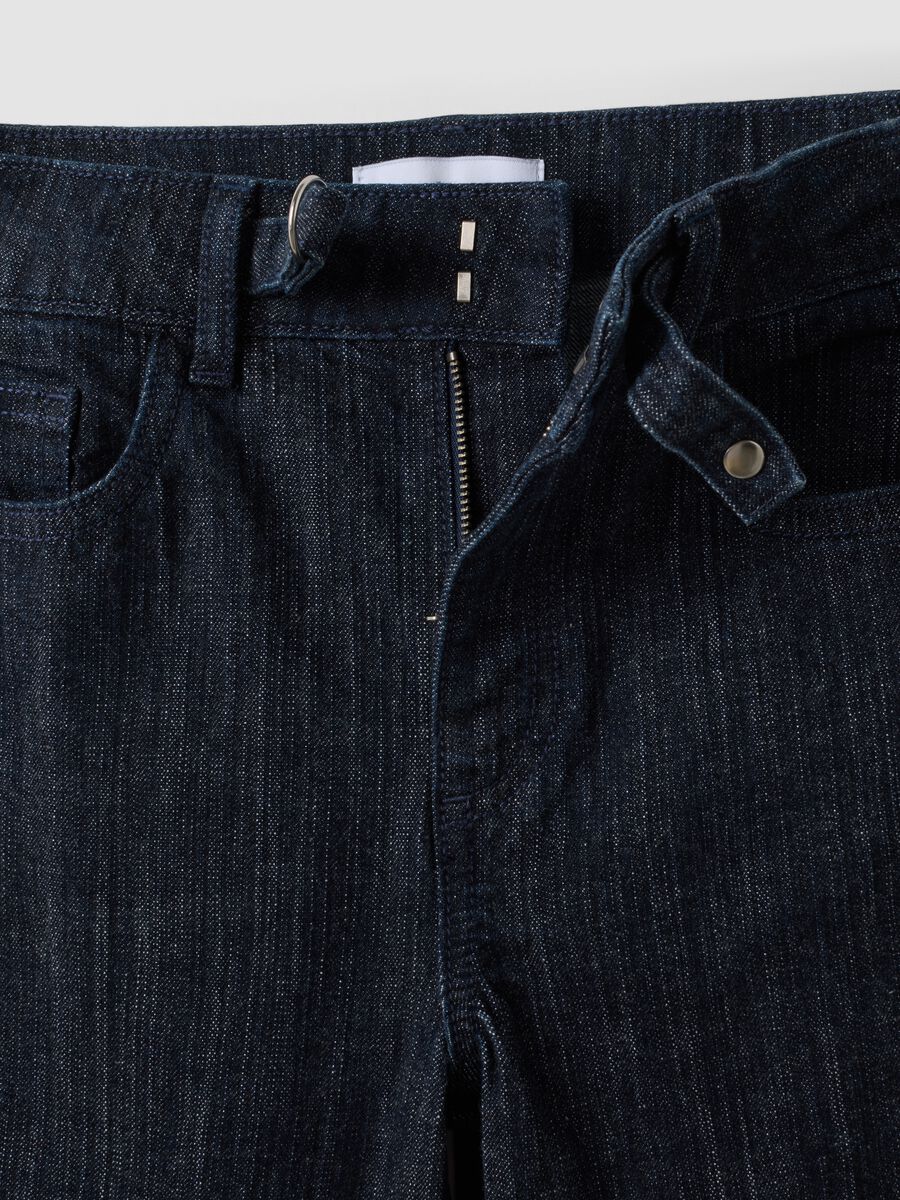 Blue bootcut stretch-cotton denim jeans_1