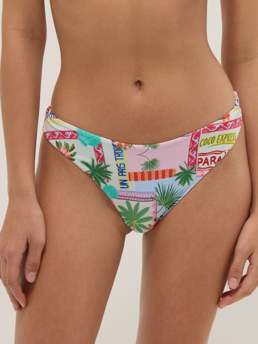 Multicolour stretch bikini bottoms_1