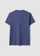 Purple pure cotton regular-fit short-sleeve T-shirt_1