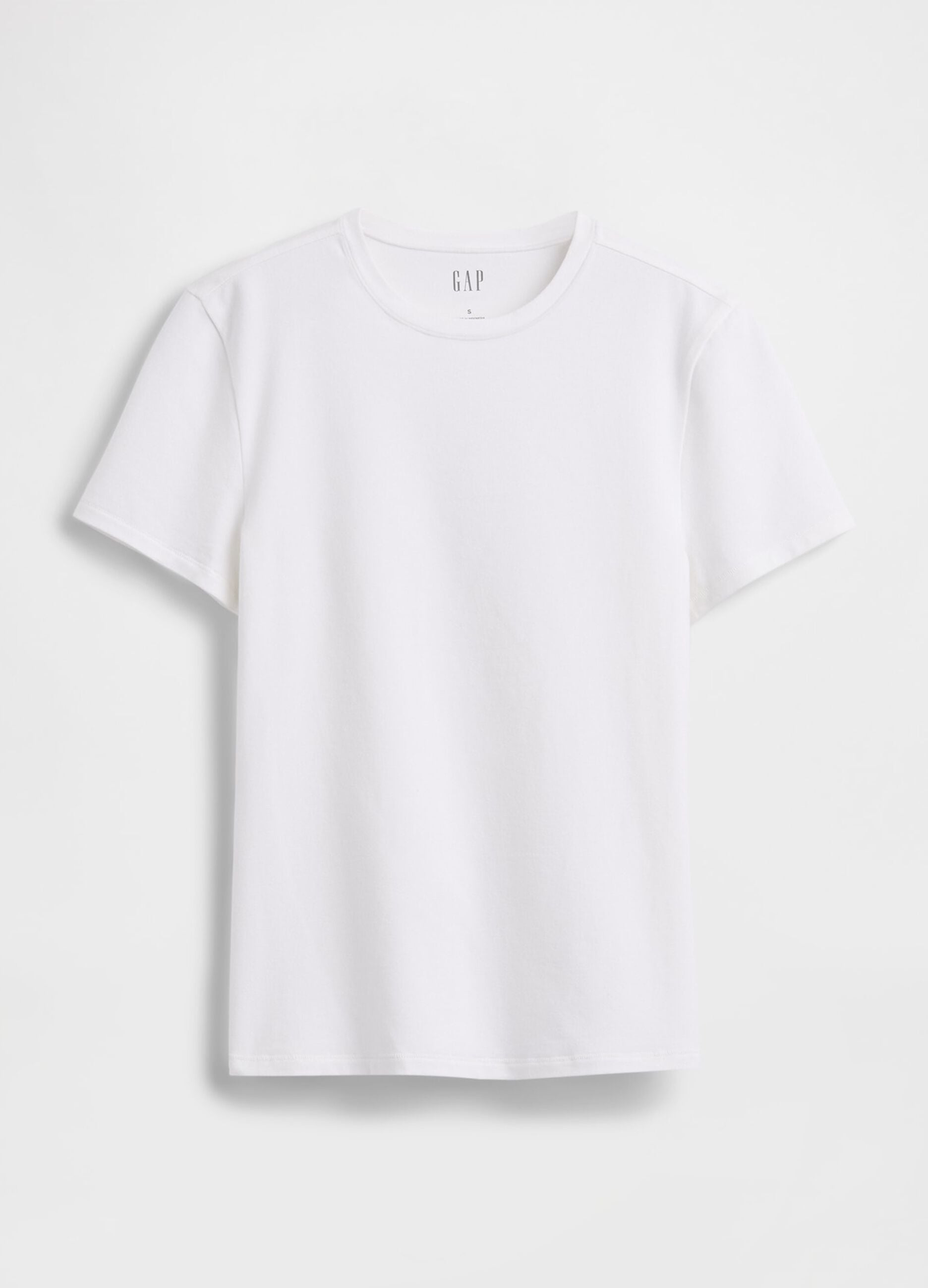 White short-sleeve stretch T-shirt