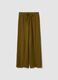 Green pure cotton beach trousers_4