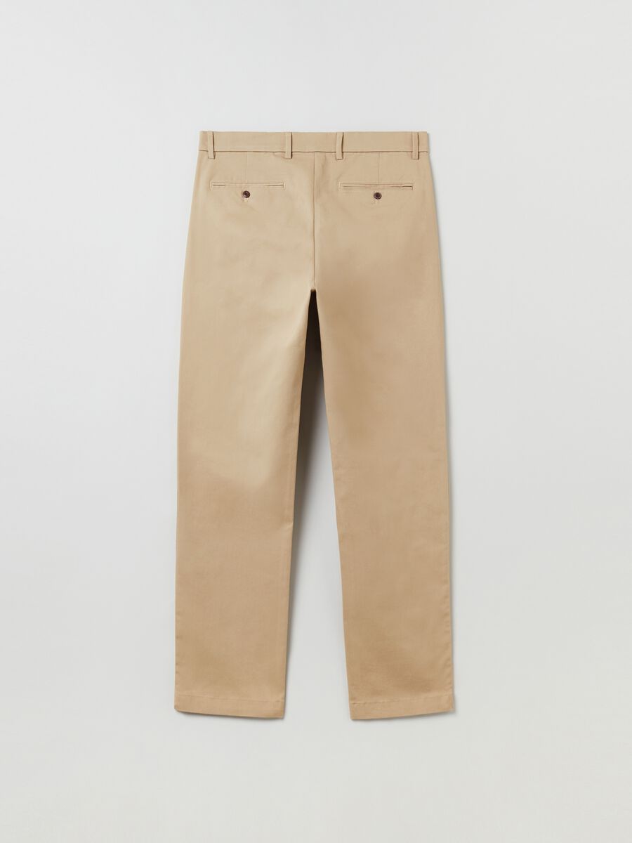 Straight-fit trousers in stretch cotton_2