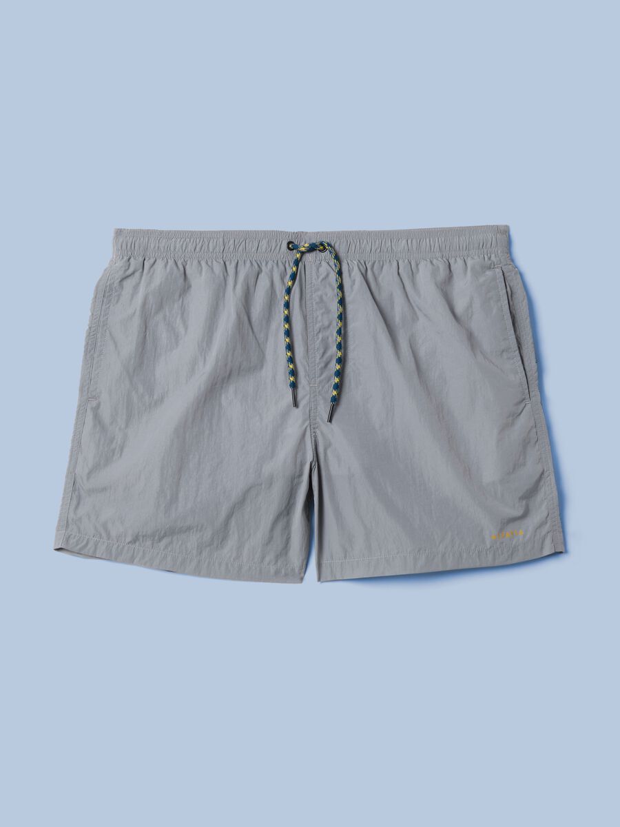 Costume boxer grigio con vita elasticizzata ALTAVIA SAILING_4