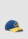 Blue and yellow pure cotton cap with LA Galaxy embroidery_0