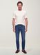Blue slim-fit stretch cotton jeans_0