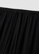 Black pure viscose trousers with drawstring, relaxed fit_5