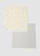 Two-pack of multicolour 100% cotton baby blankets_0