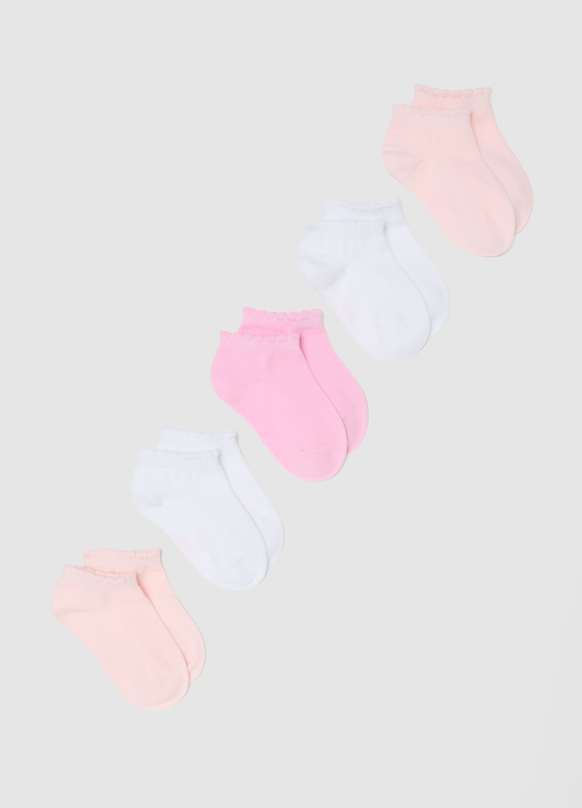 Multicolour cotton blend socks multipack for girls