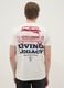 White pure cotton short-sleeve T-shirt with Ford print_2