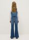 Girls' Blue Stretch Cotton Flare Fit Jeggings_1
