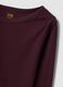 Purple pure cotton crew-neck T-shirt, regular fit_5