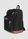 Black backpack with brown base and external pockets_3