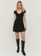 Black short-sleeve stretch dress_0