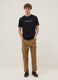 Black slogan T-shirt in pure cotton, regular fit_1