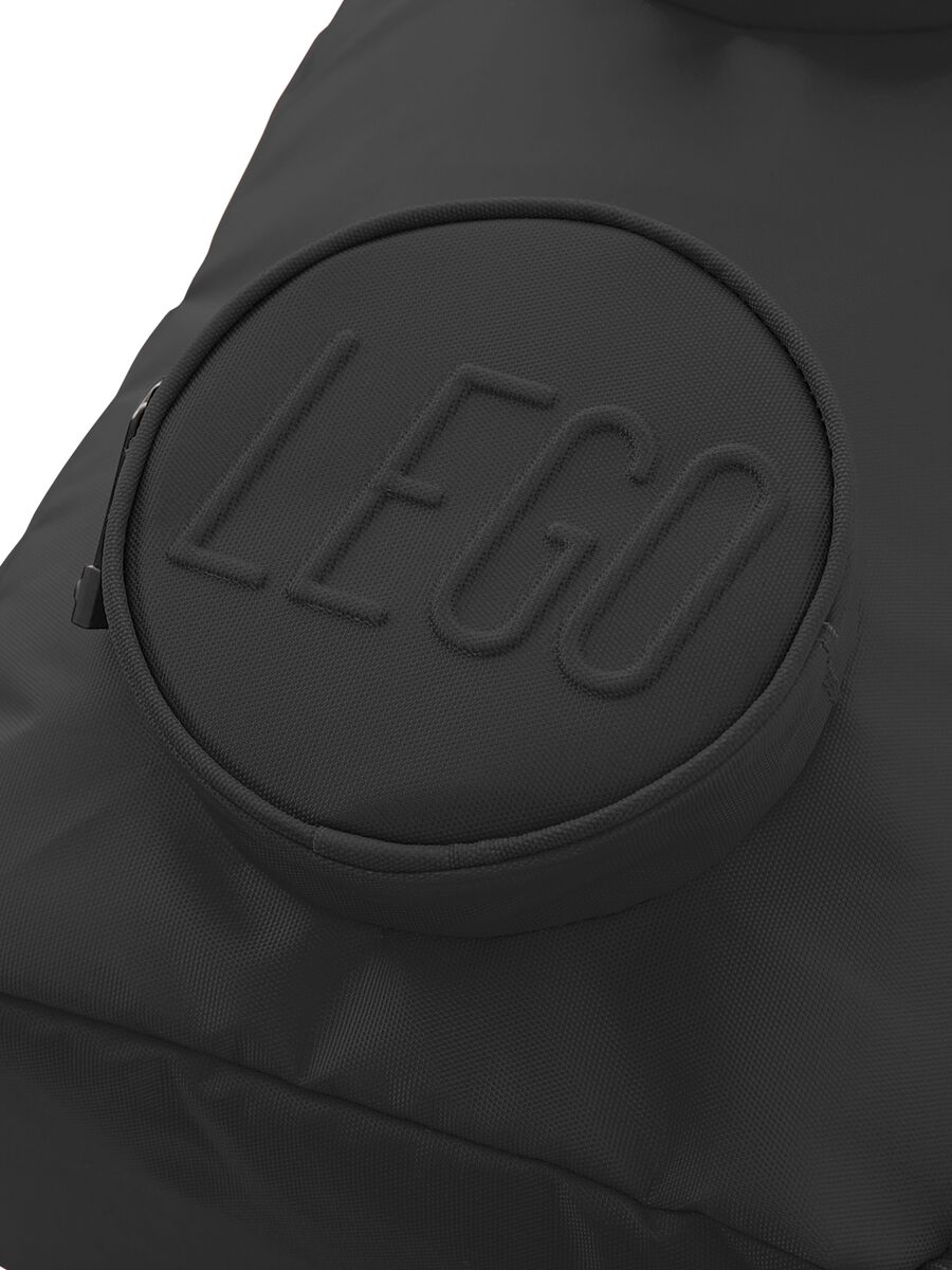 Black backpack with round front pockets_3