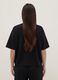 Black oversized crop top with round neckline_2