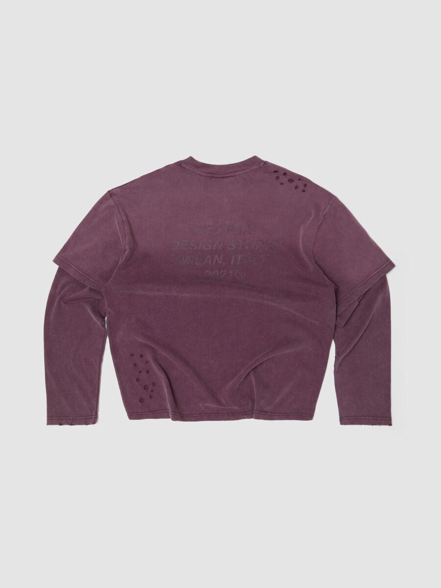 Double Long-Sleeve Sunfaded Burgundy_1