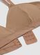 Brown triangle bra with removable padding in stretch fabric_5