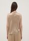 Beige stretch fabric high-neck top_3