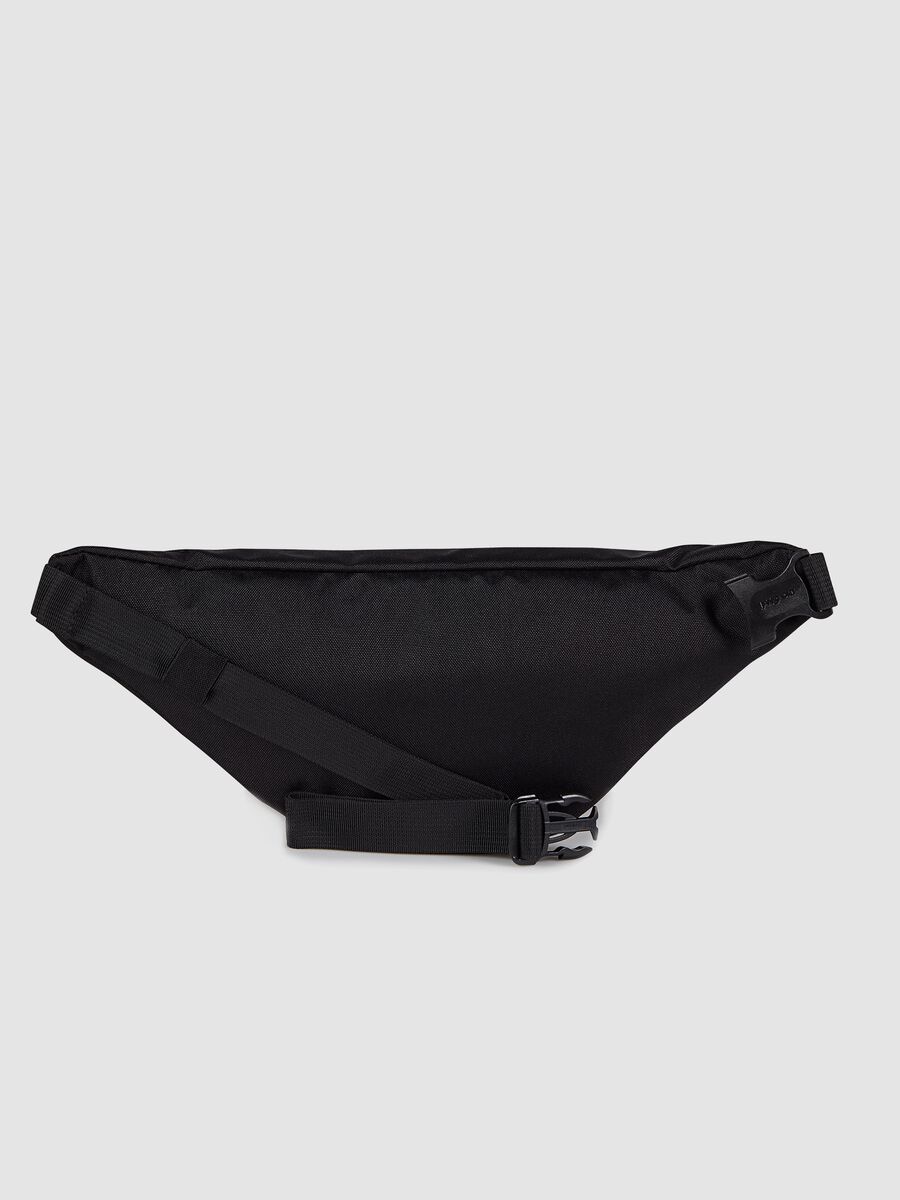 Black bum bag with adjustable belt_2