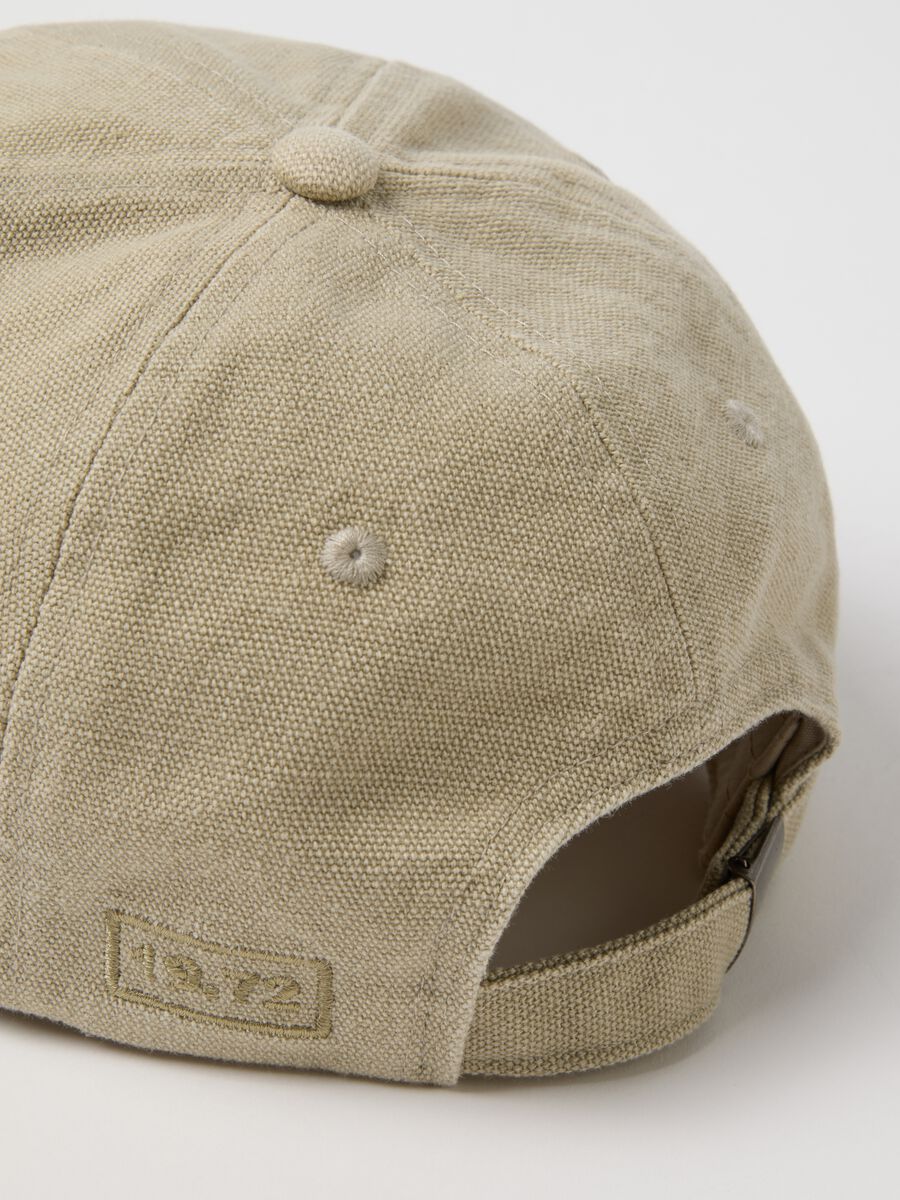 Cappello da baseball in puro cotone grigio _2