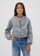 Girls&rsquo; grey regular-fit zip-up jacket_1
