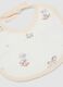 Two-pack of blue and yellow baby bibs in pure organic cotton with prints_1