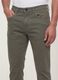 Green slim-fit stretch cotton dobby trousers_1