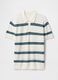 OVS White Striped Short Sleeve Polo_3