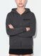 Grey cotton-blend hoodie with relaxed-fit slogan_3