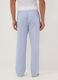 Blue striped organic cotton pyjama trousers_2