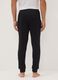 Blue organic cotton pyjama trousers with elasticated waistband_2