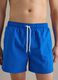Blue swim shorts with elasticated waist and drawstring_1