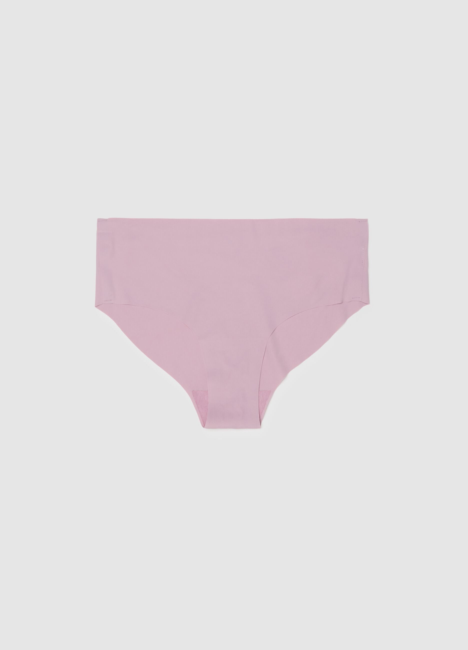 Pink microfibre regular fit briefs