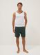 Green cotton-blend regular-fit pyjama shorts_0