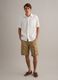 White pure linen short-sleeve shirt, regular fit with chest pocket_1