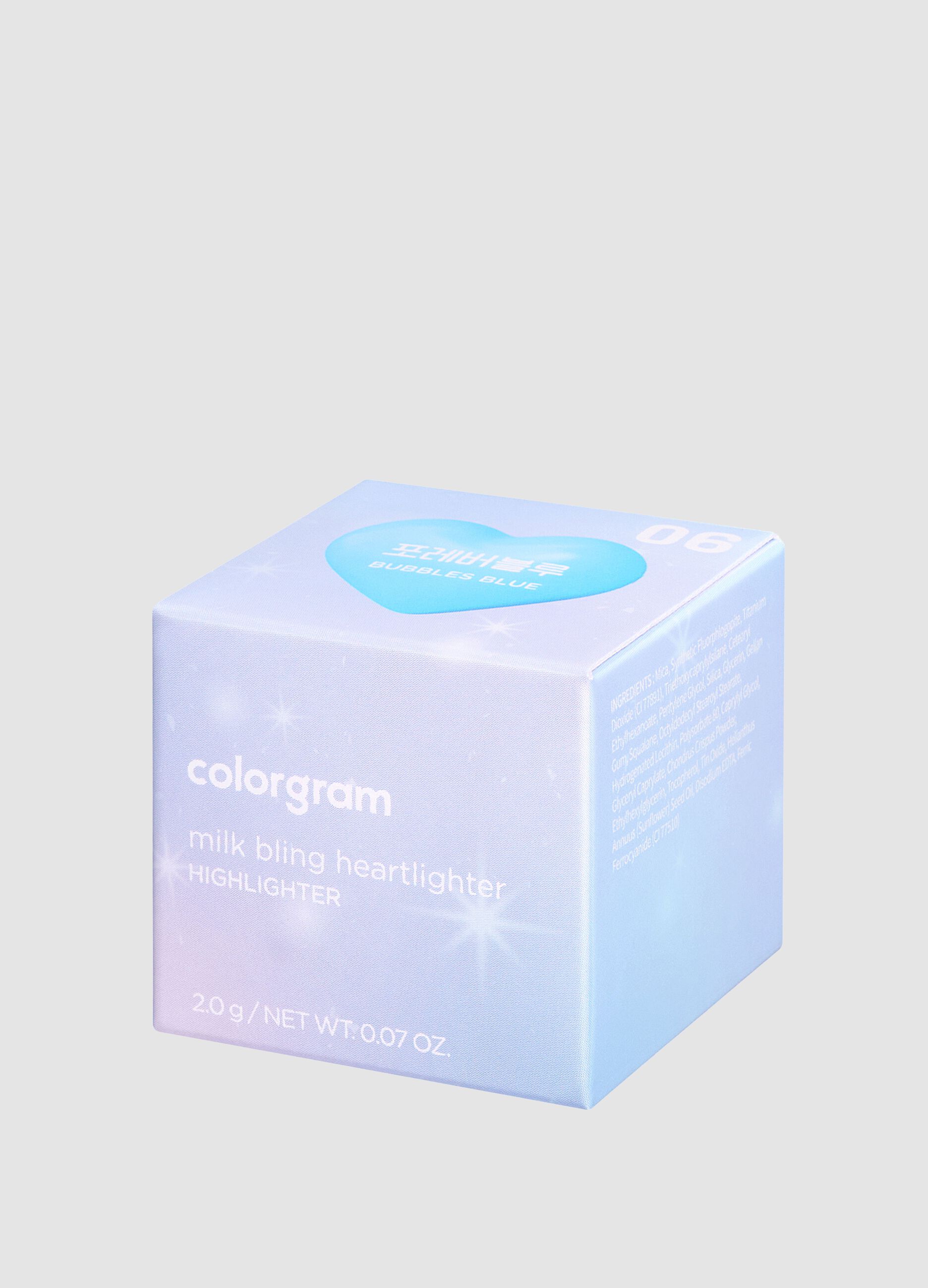 Milk Bling Heartlighter 06 Bubbles Blue 2.2 g - Korean make-up