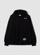 Black cotton-blend hoodie with logo_4