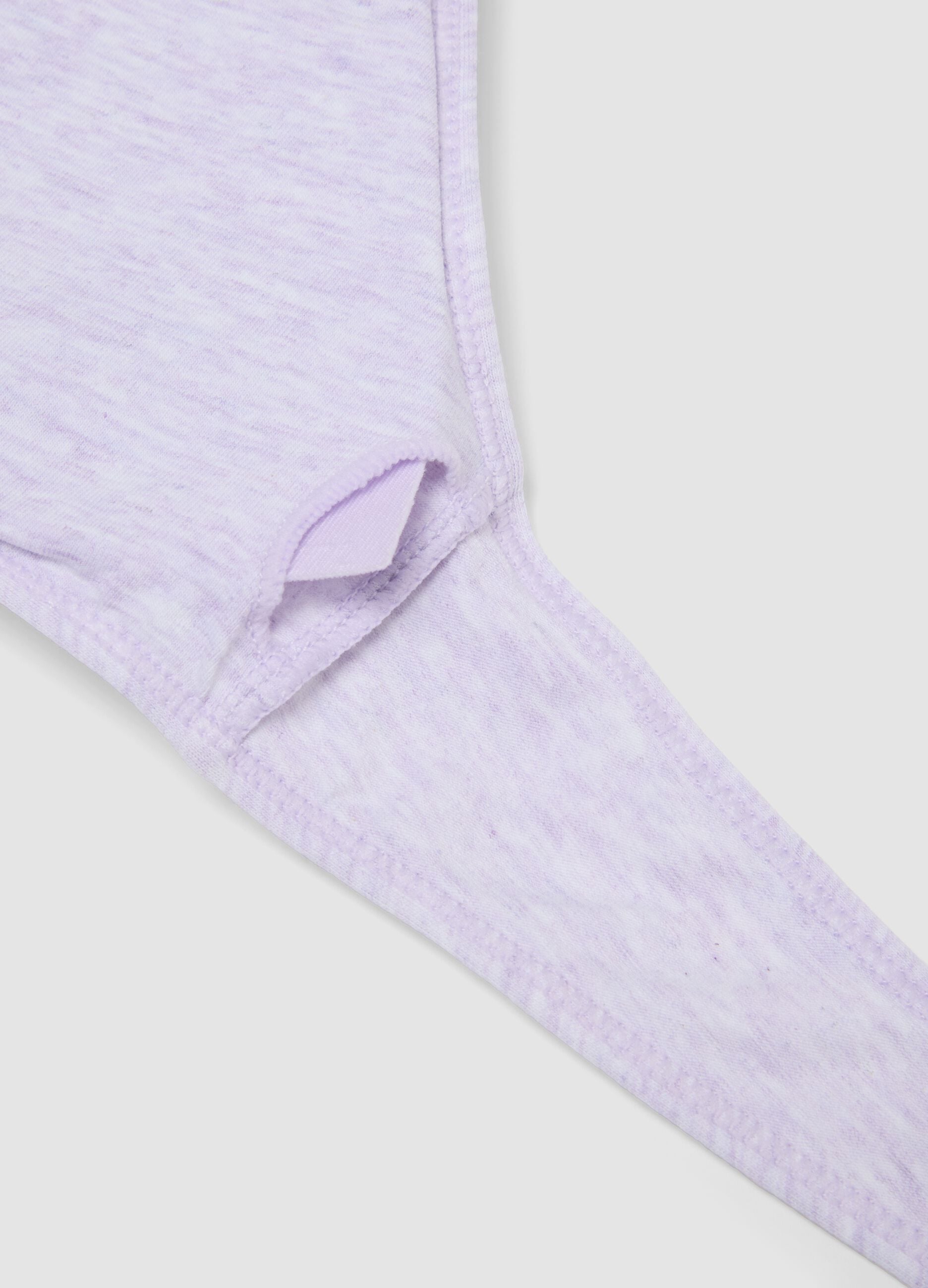 Girls&rsquo; purple stretch cotton triangle bra