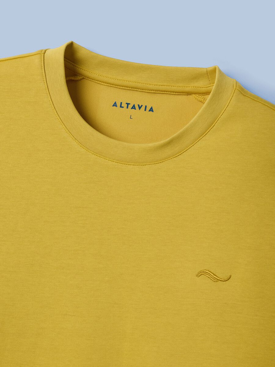 T-shirt gialla in misto cotone elasticizzato ALTAVIA SAILING_6